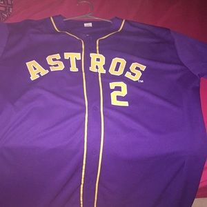 purple and gold bregman astros jersey